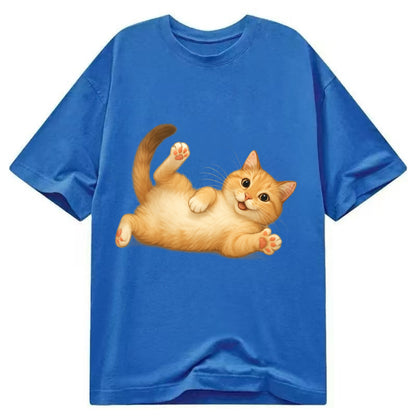 Therapy Cat  - Classic T-shirt - Blue