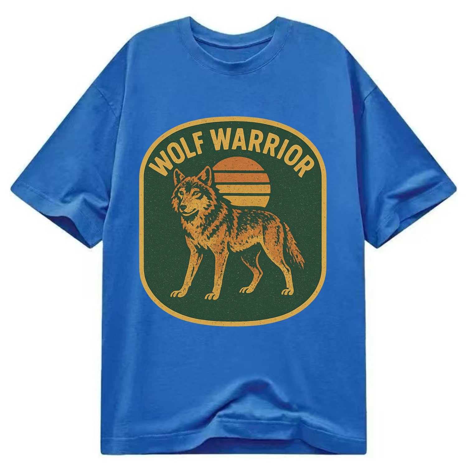 Wolf Warrior  - Classic T-shirt - Blue