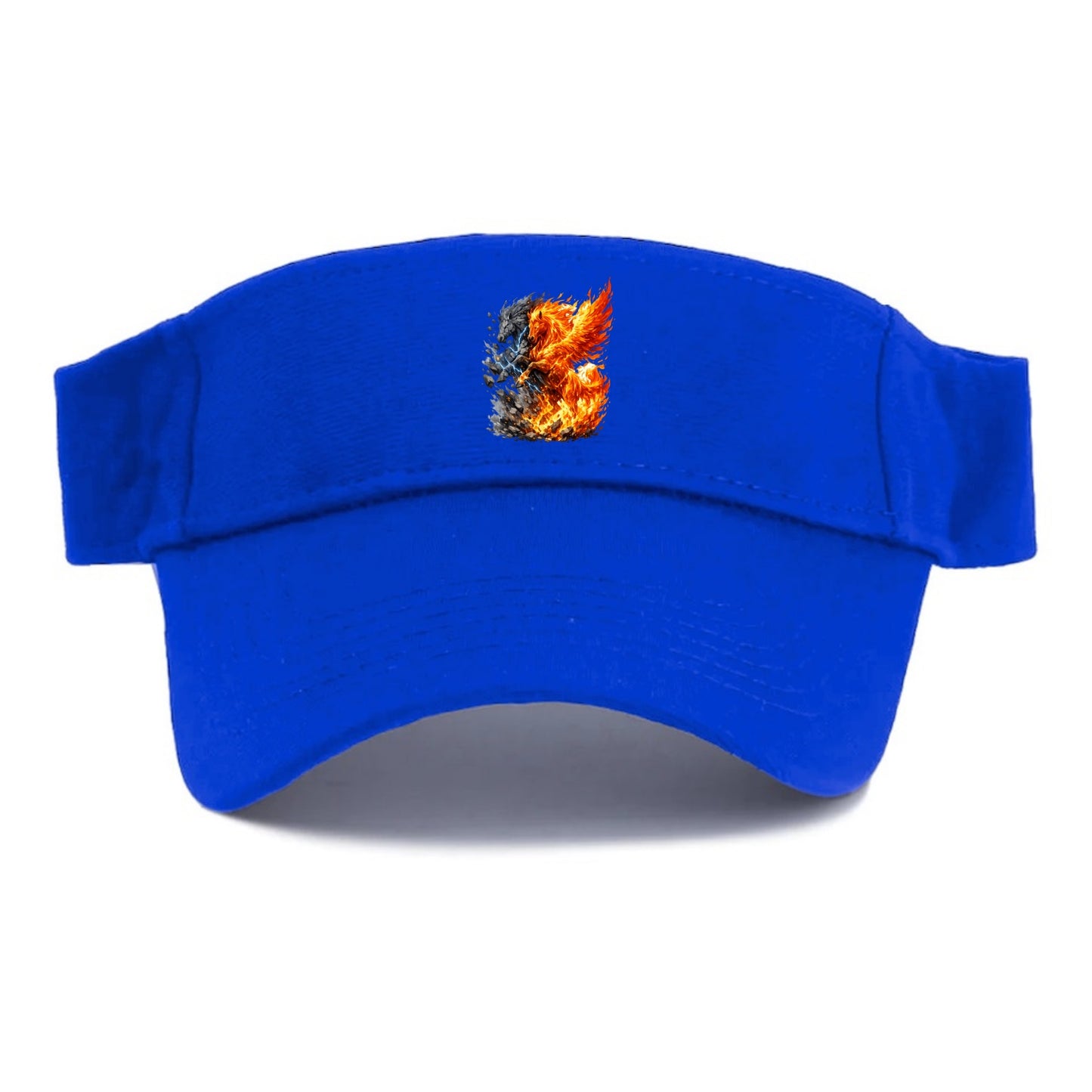 THUNDER FIRE | Horse combining lightning and flame | Electric fire | Storm energy | Dual - Visor - Blue
