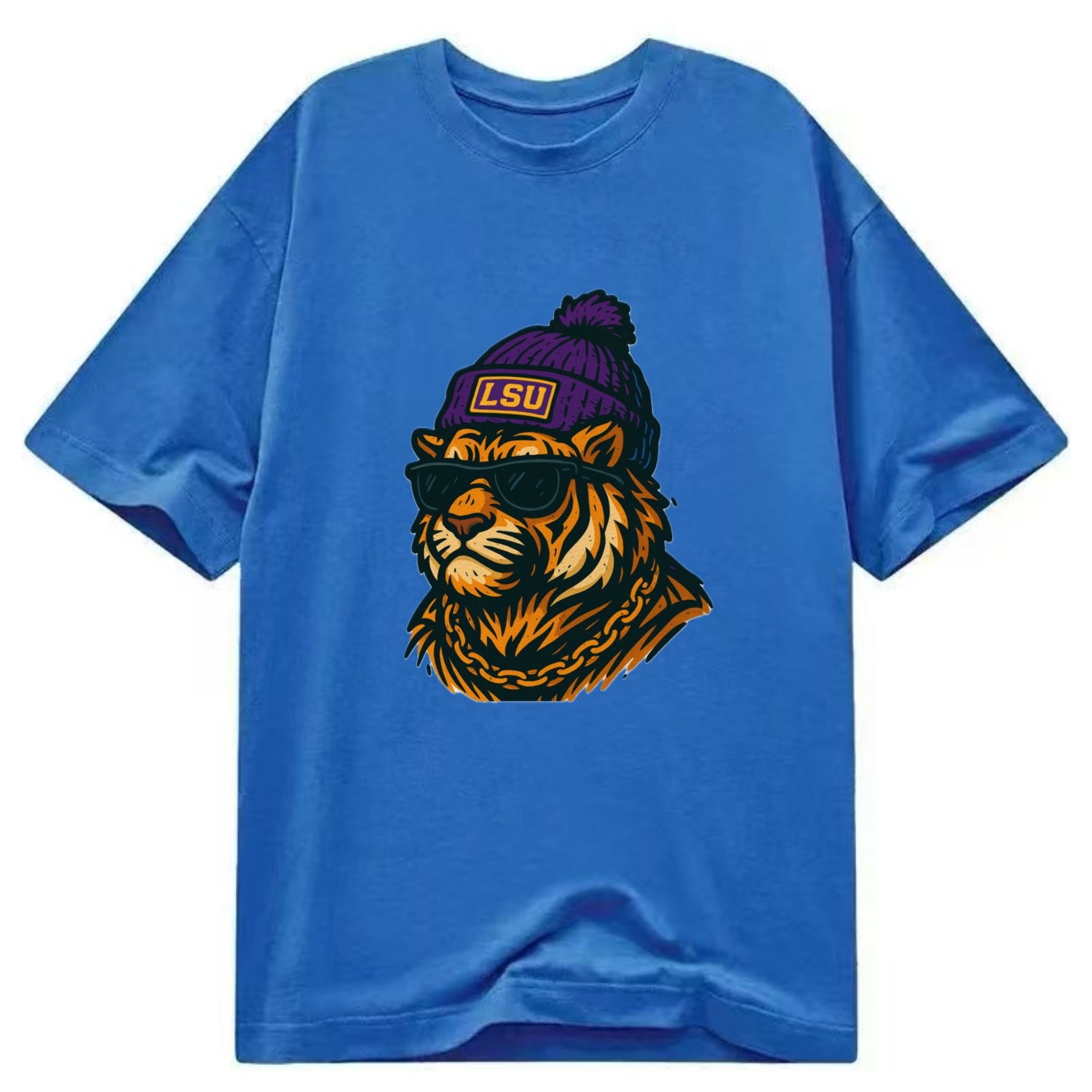 LSU Mike Tiger - Classic T-shirt - Blue