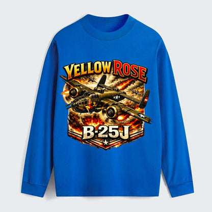 B 25j Yellow Rose - Classic Long Sleeve Shirt - Blue