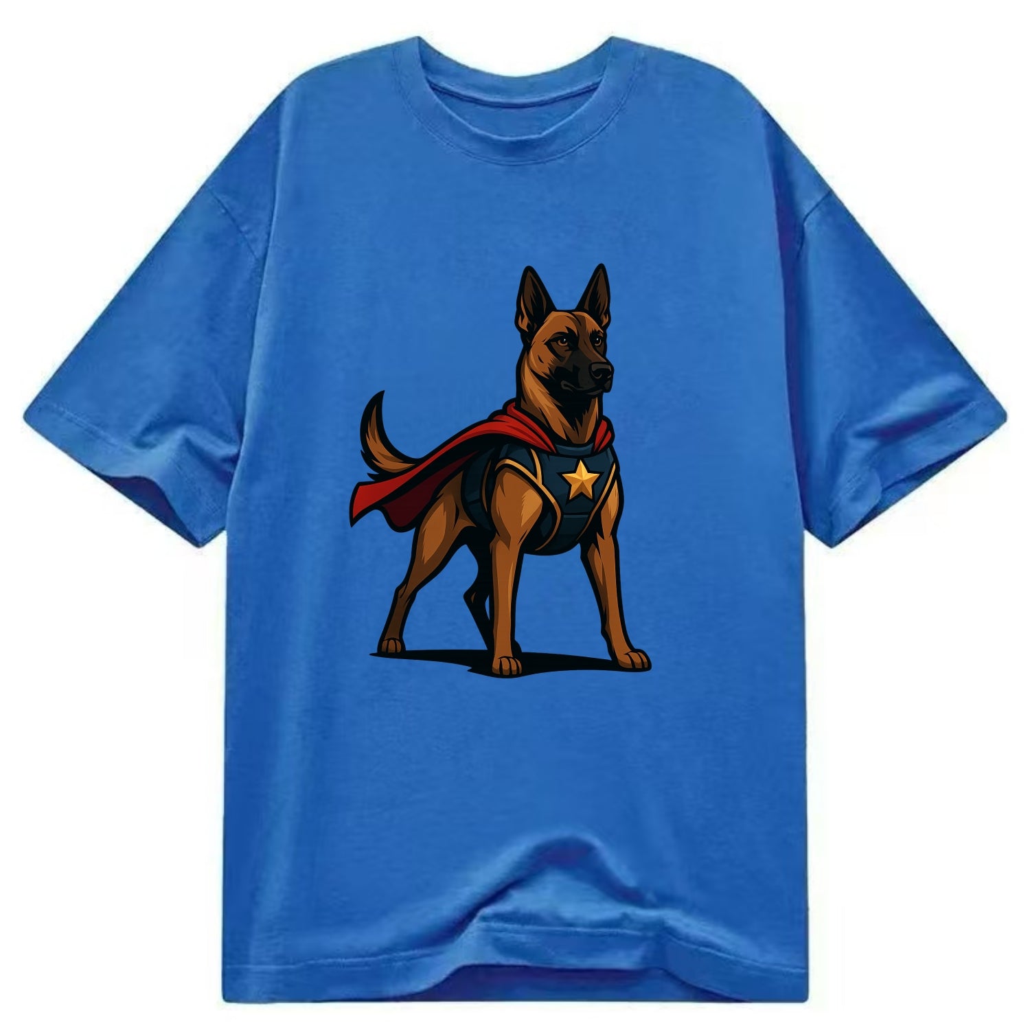 Belgian Malinois Guardian Hero  - Classic T-shirt - Blue