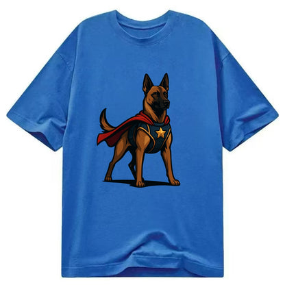 Belgian Malinois Guardian Hero  - Classic T-shirt - Blue