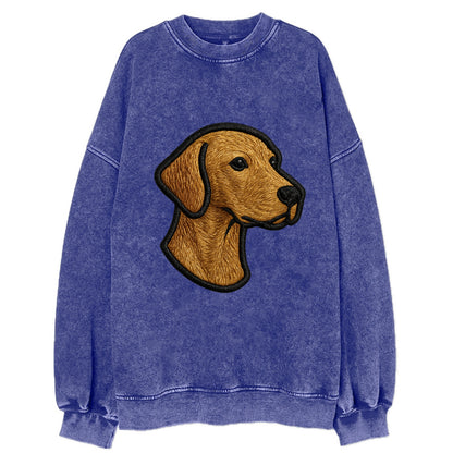 Vizsla - Modern noble design with bold b - Vintage Sweatshirt - Blue