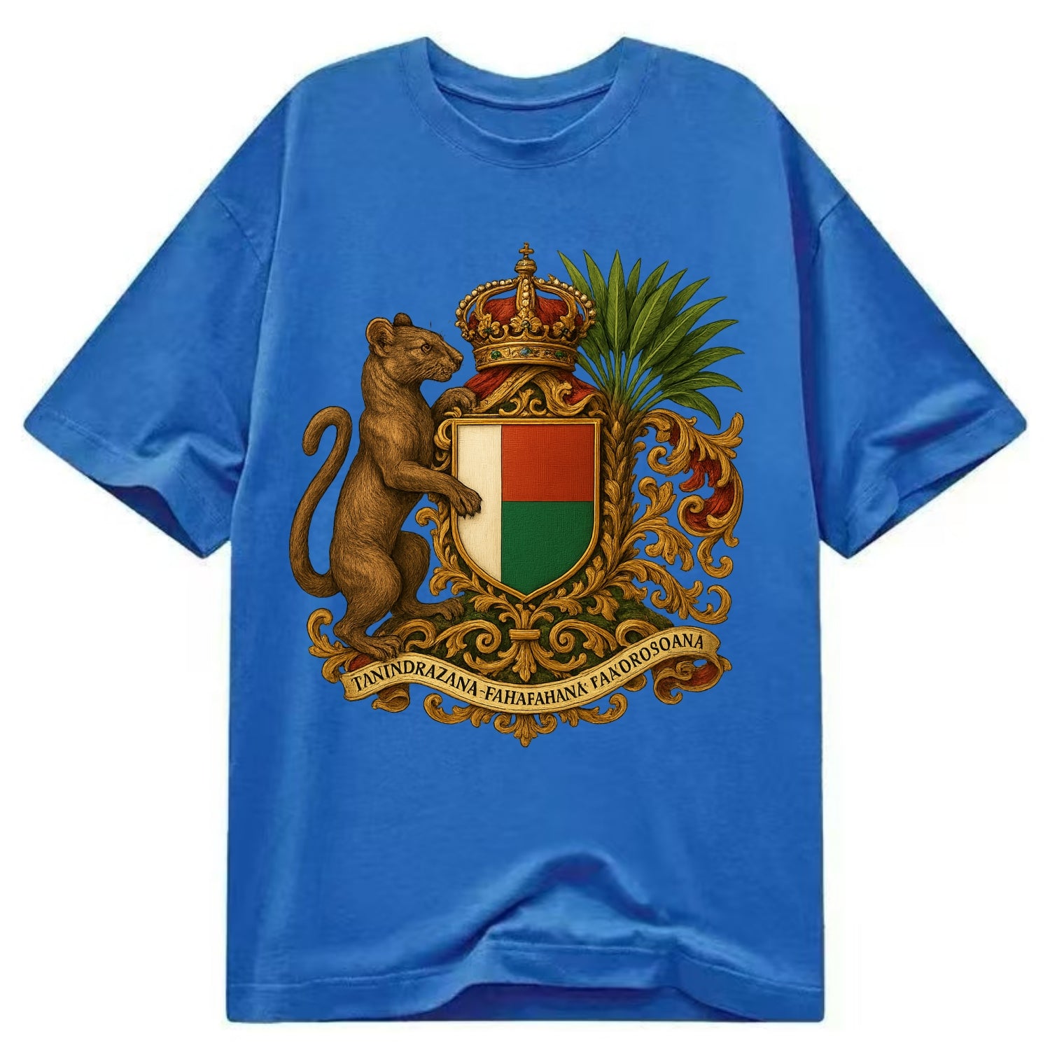 Madagascar Fossa Hunter  - Classic T-shirt - Blue