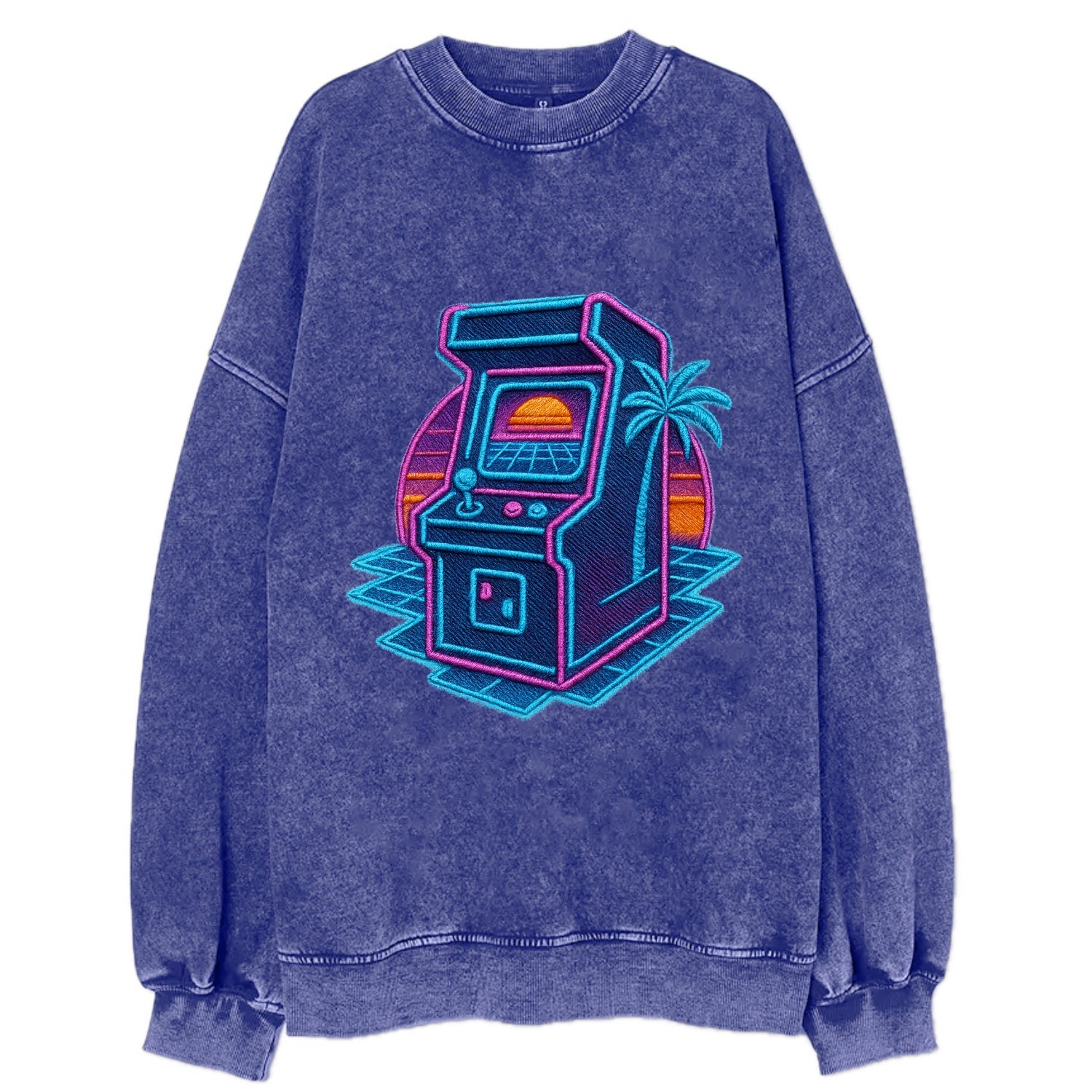 Arcade Machine - Vintage Sweatshirt - Blue