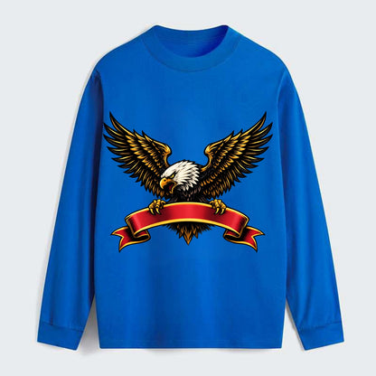Eagle Banner - Classic Long Sleeve Shirt - Blue