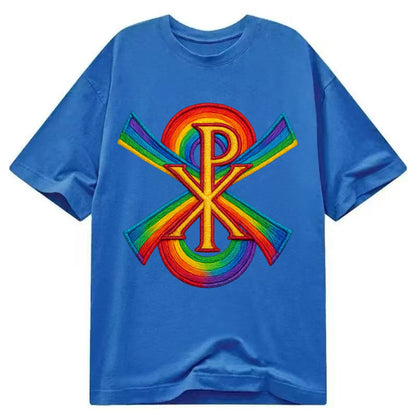 Chi Rho  - Classic T-shirt - Blue