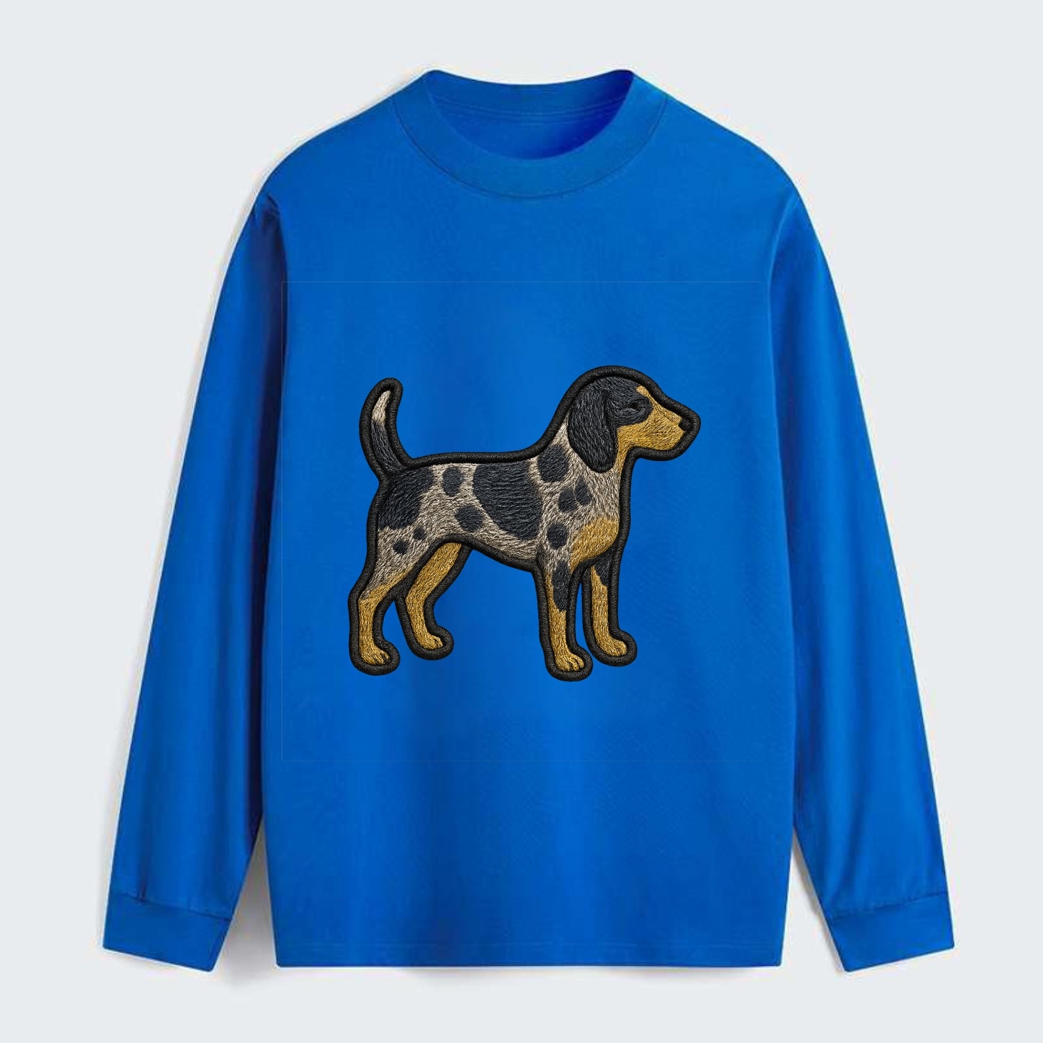 Bluetick Coonhound - Trendy spotted hound logo with prominent black - Classic Long Sleeve Shirt - Blue