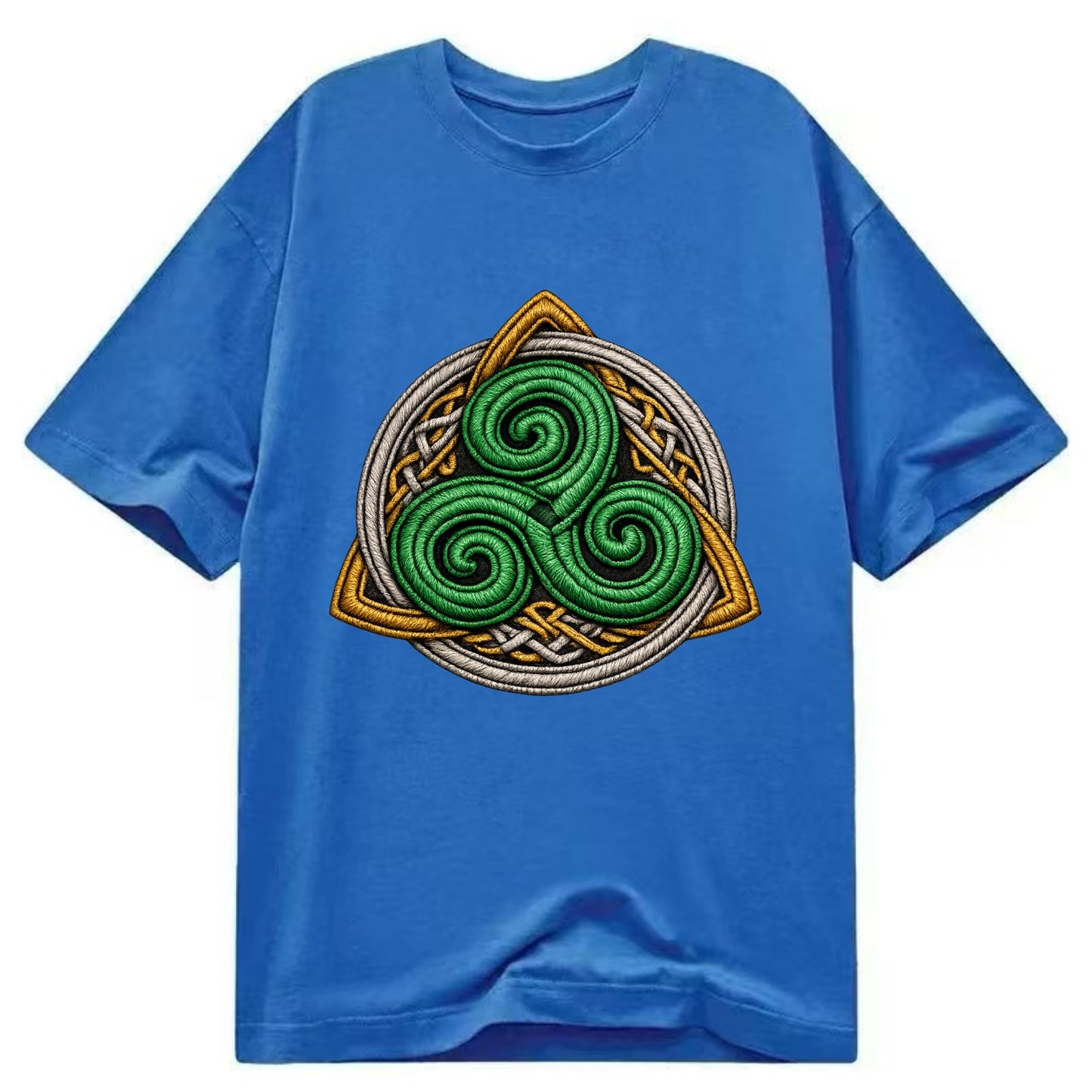 Spiral Knot Triskele - Classic T-shirt - Blue