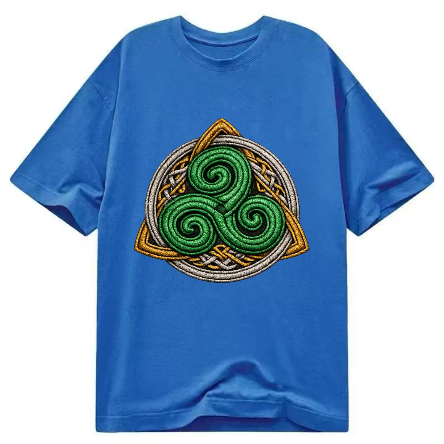 Spiral Knot Triskele - Classic T-shirt - Blue
