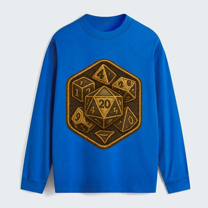 Dice set for tabletop gaming - RPG enthusiast - Classic Long Sleeve Shirt - Blue