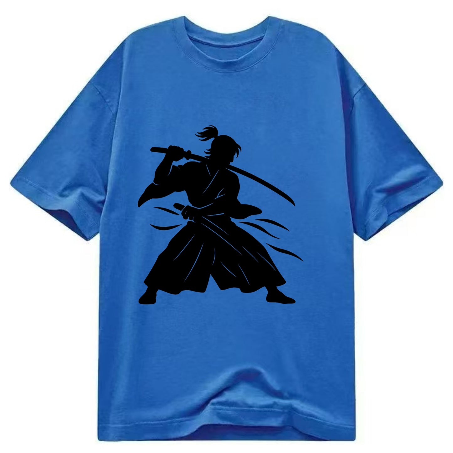 Japanese samurai sword draw - Classic T-shirt - Blue