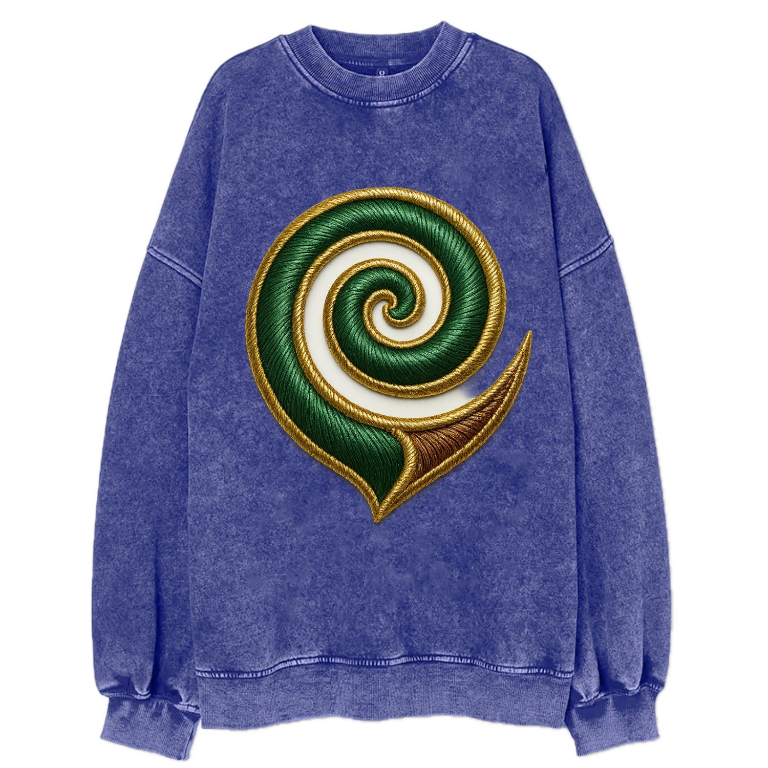 Maori Koru  - Vintage Sweatshirt - Blue