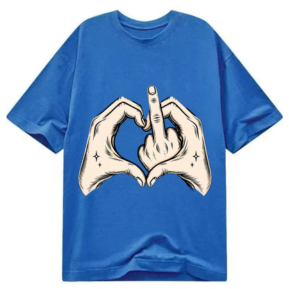 Love You Symbol - Classic T-shirt - Blue