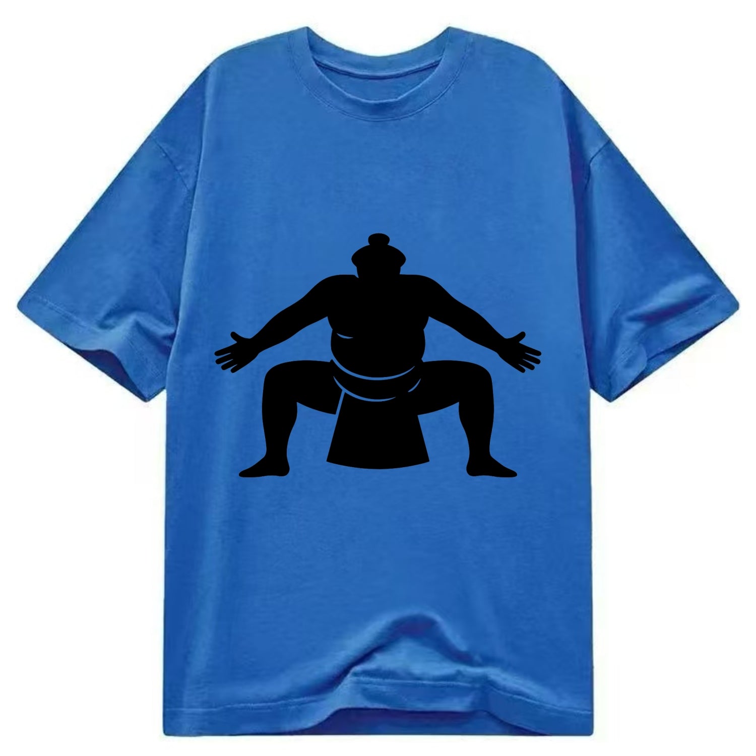 Japanese sumo wrestler ceremonial stance - Classic T-shirt - Blue