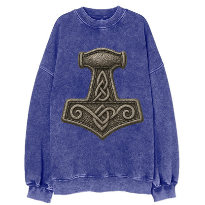 Mjolnir  - Vintage Sweatshirt - Blue