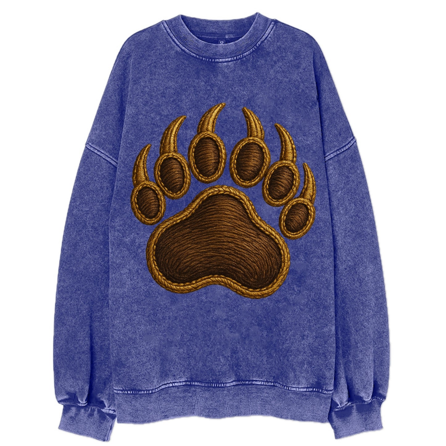 Bear Paw  - Vintage Sweatshirt - Blue