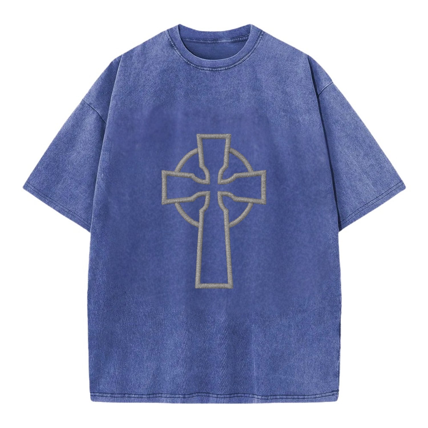 Iona Cross - Vintage T-shirt - Blue