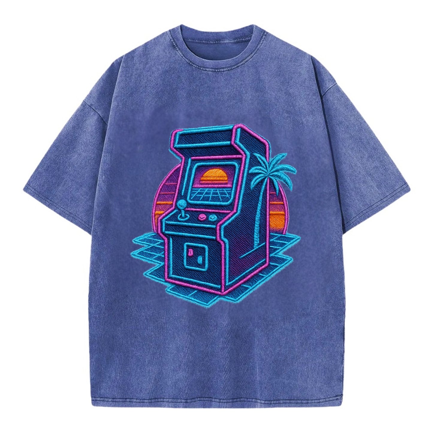 Arcade Machine - Vintage T-shirt - Blue