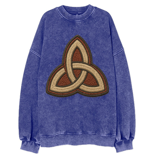 Trinity Knot  - Vintage Sweatshirt - Blue