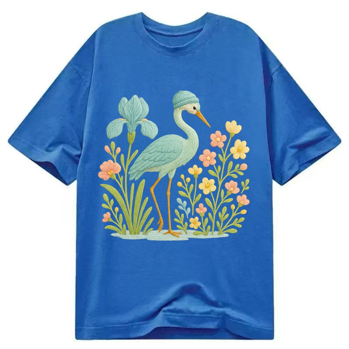 Mint Crane - Classic T-shirt - Blue