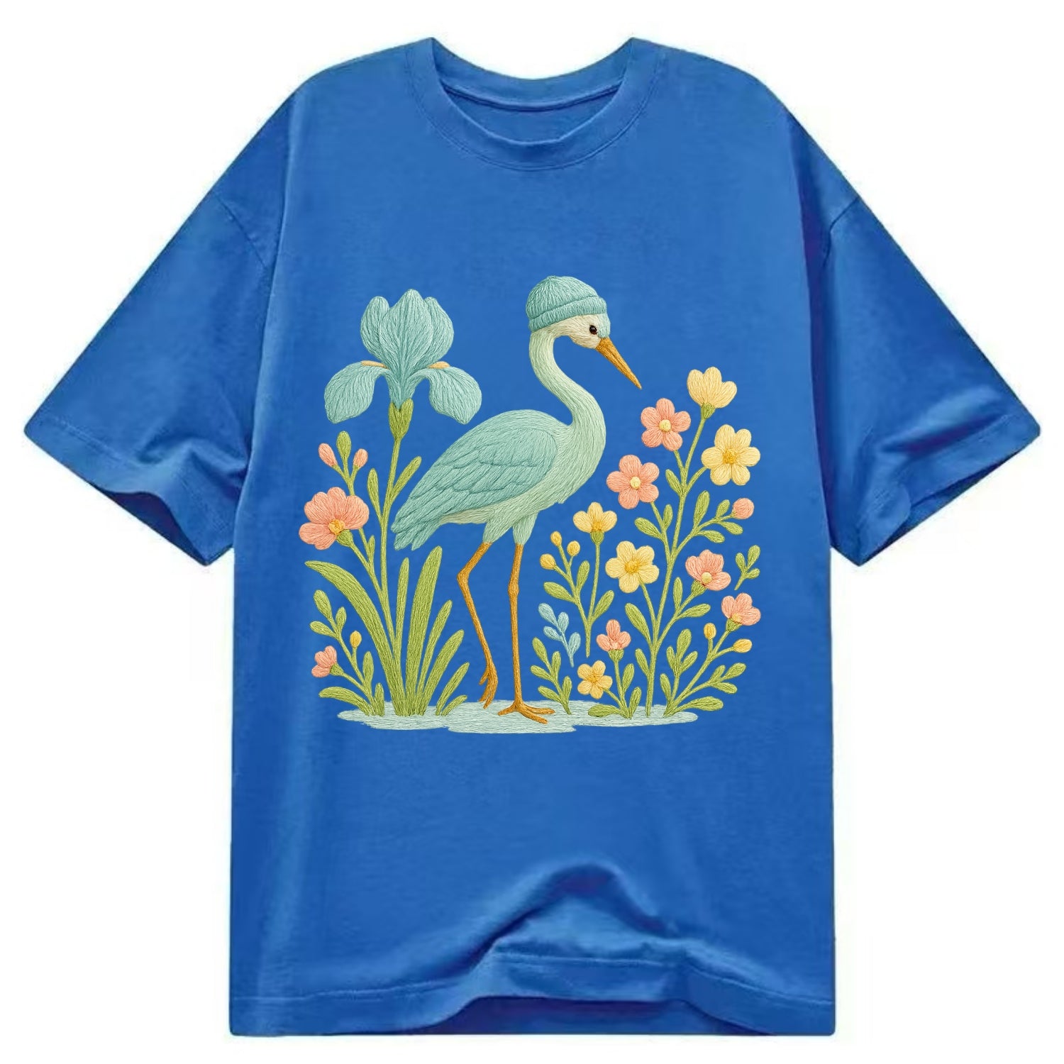 Mint Crane - Classic T-shirt - Blue