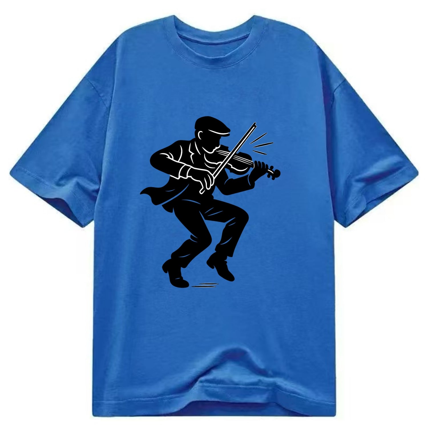 Irish folk musician traditional jig - Classic T-shirt - Blue