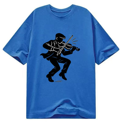 Irish folk musician traditional jig - Classic T-shirt - Blue