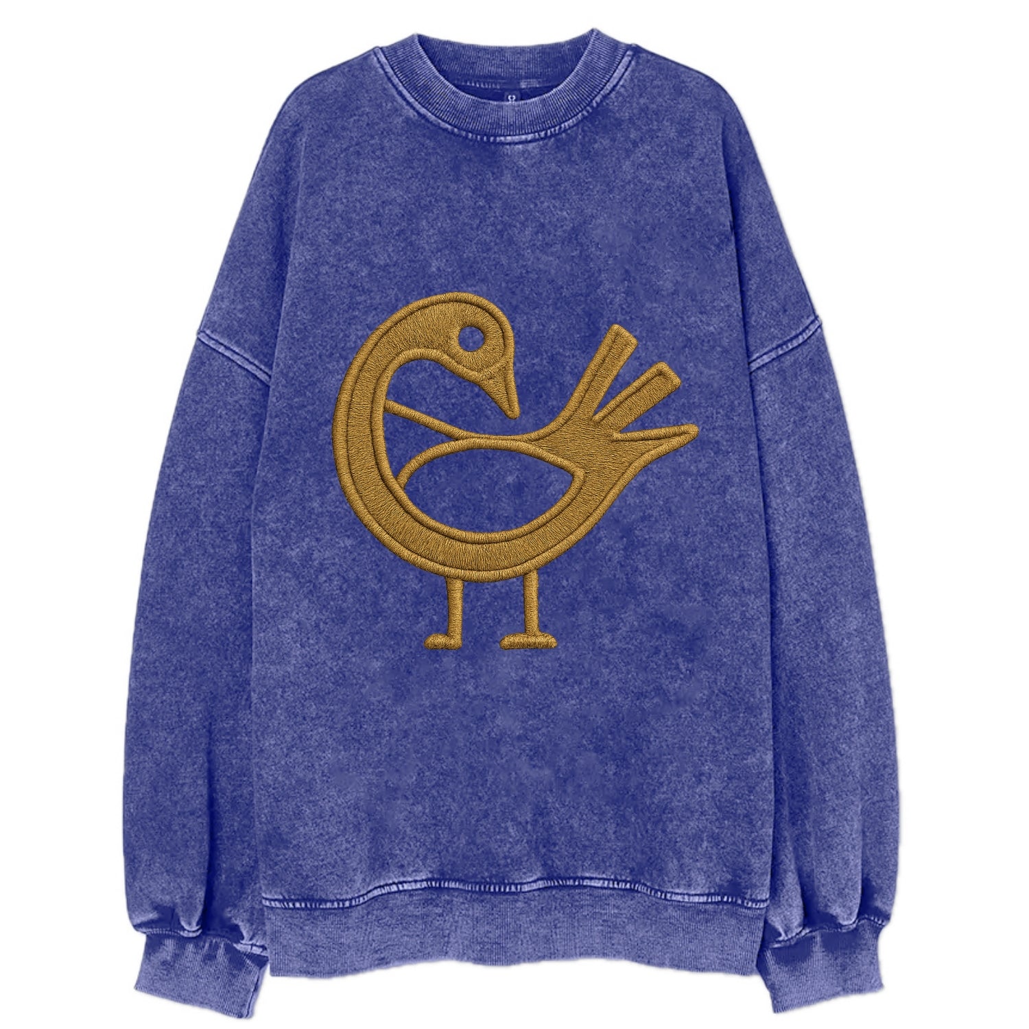 Adinkra Sankofa  - Vintage Sweatshirt - Blue