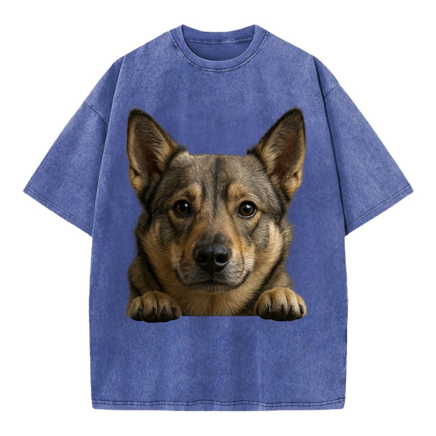 Swedish Vallhund  - Vintage T-shirt - Blue