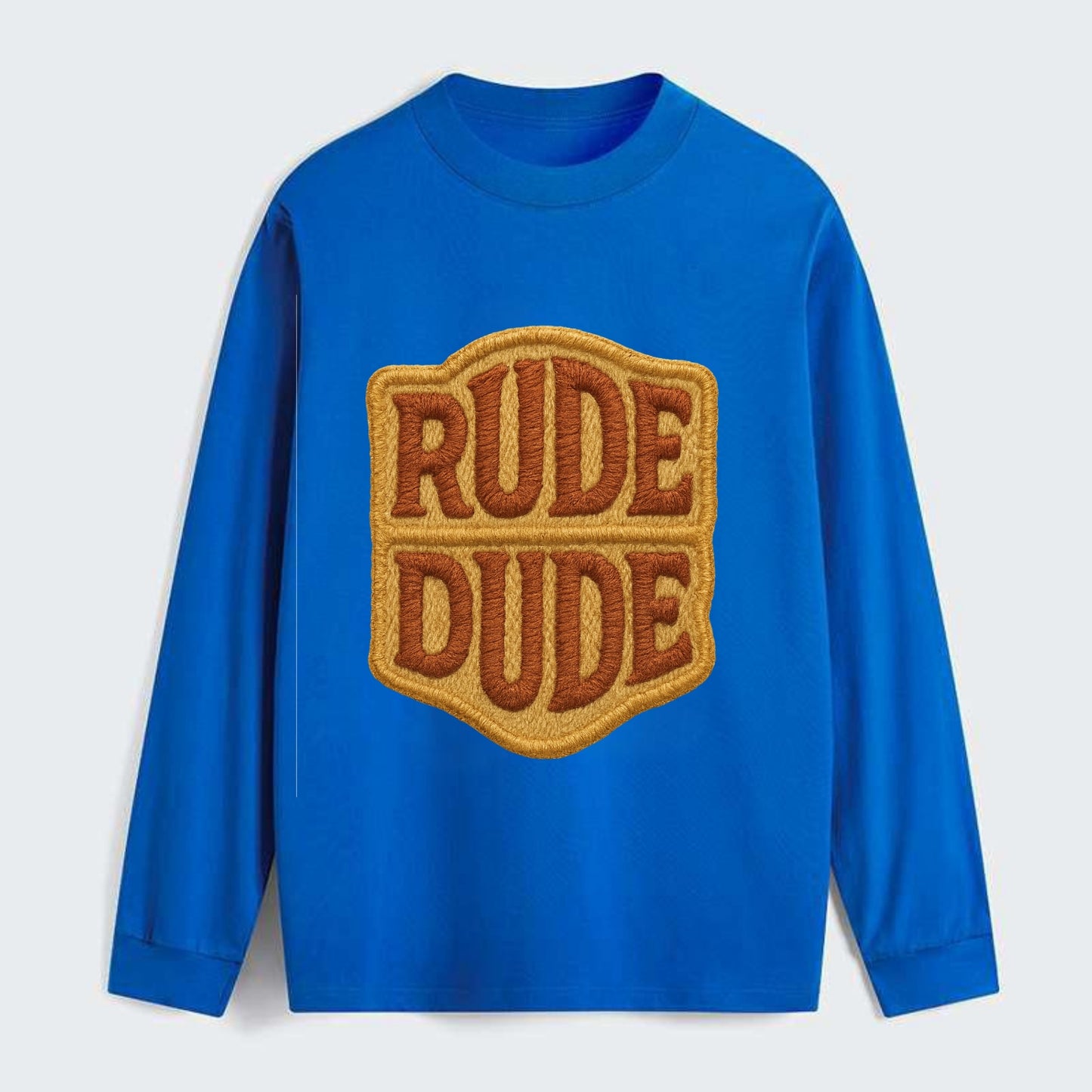 RUDE;DUDE ENERGY Surf Green Trucker - Classic Long Sleeve Shirt - Blue