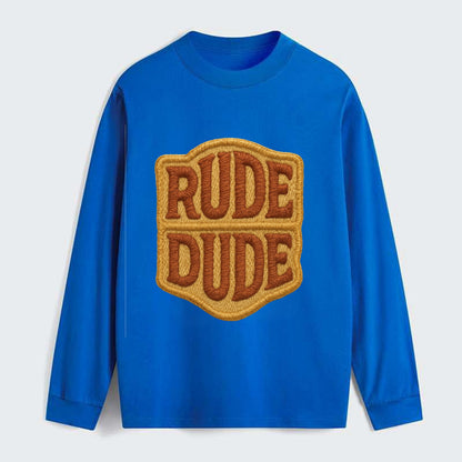 RUDE;DUDE ENERGY Surf Green Trucker - Classic Long Sleeve Shirt - Blue