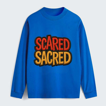 SCARED;SACRED JOURNEY Spiritual Purple Hat - Classic Long Sleeve Shirt - Blue