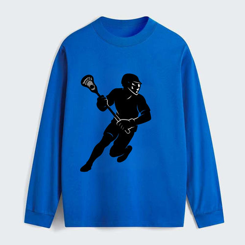 Lacrosse player cradling stick - Classic Long Sleeve Shirt