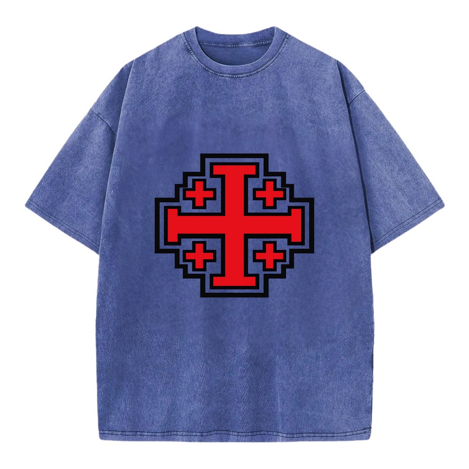 Heritage of Faith - Vintage T-shirt - Blue