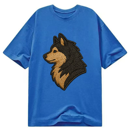 Finnish Lapphund - Modern Arctic breed l - Classic T-shirt - Blue