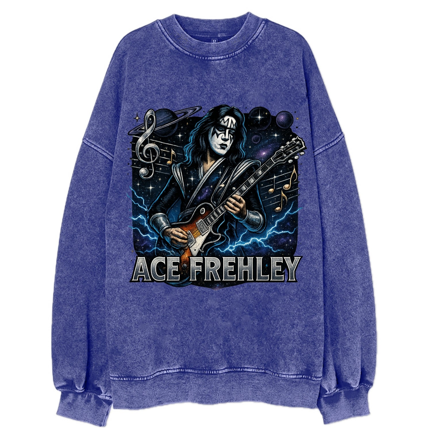 Ace Musical Cosmos - Vintage Sweatshirt - Blue