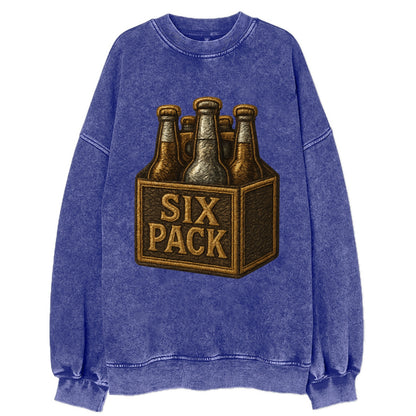 Six Pack  - Vintage Sweatshirt - Blue