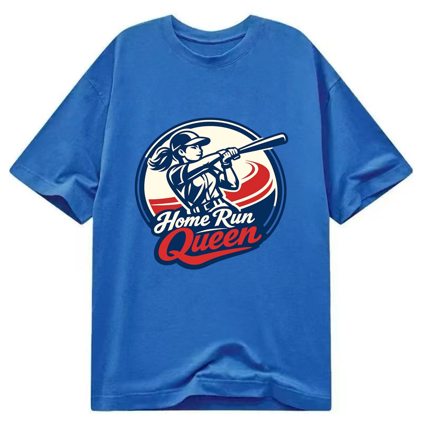 Feminine Power at Bat - Classic T-shirt - Blue