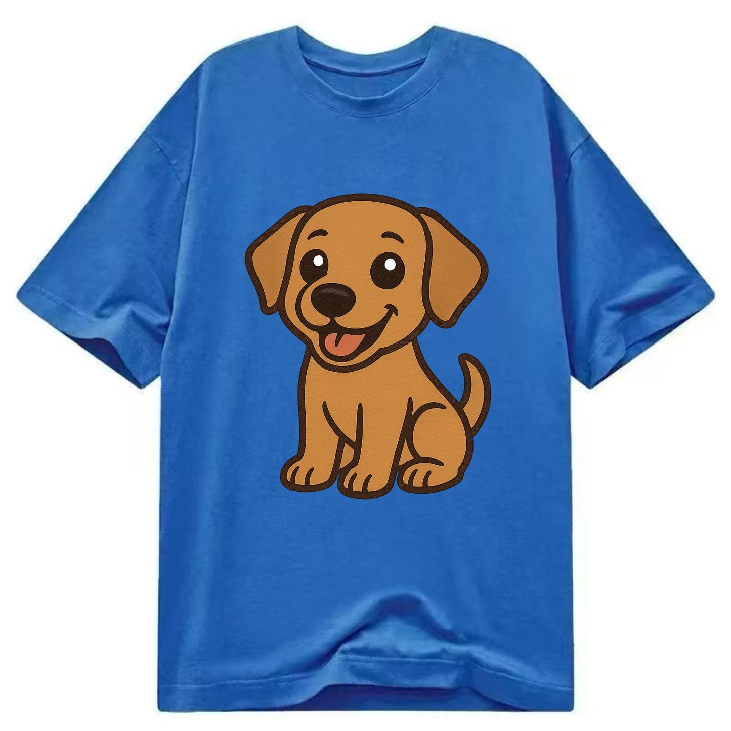 Labrador - Happy panting expression - Classic T-shirt - Blue