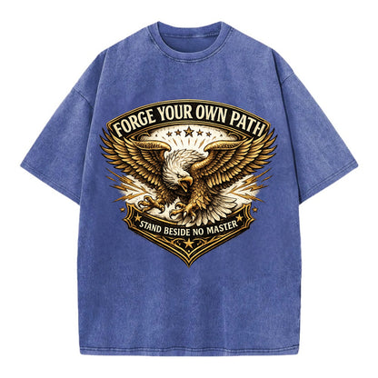 Forge Your Own Path - Vintage T-shirt - Blue