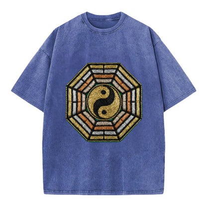 Bagua - Vintage T-shirt - Blue