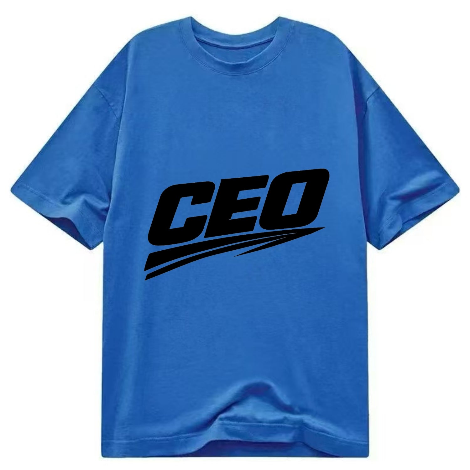 Bold typography design - "CEO" - chief executive, running things - Classic T-shirt - Blue