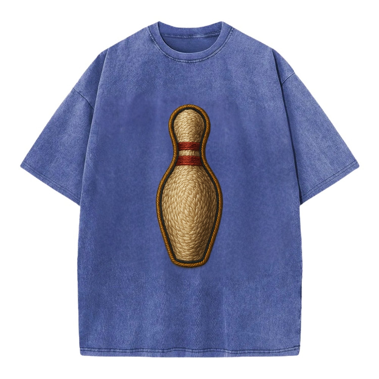 Bowling Pin  - Vintage T-shirt - Blue