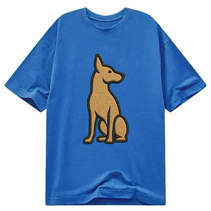 Pharaoh Hound - Tan colored sitting pose Classic T-shirt - Blue