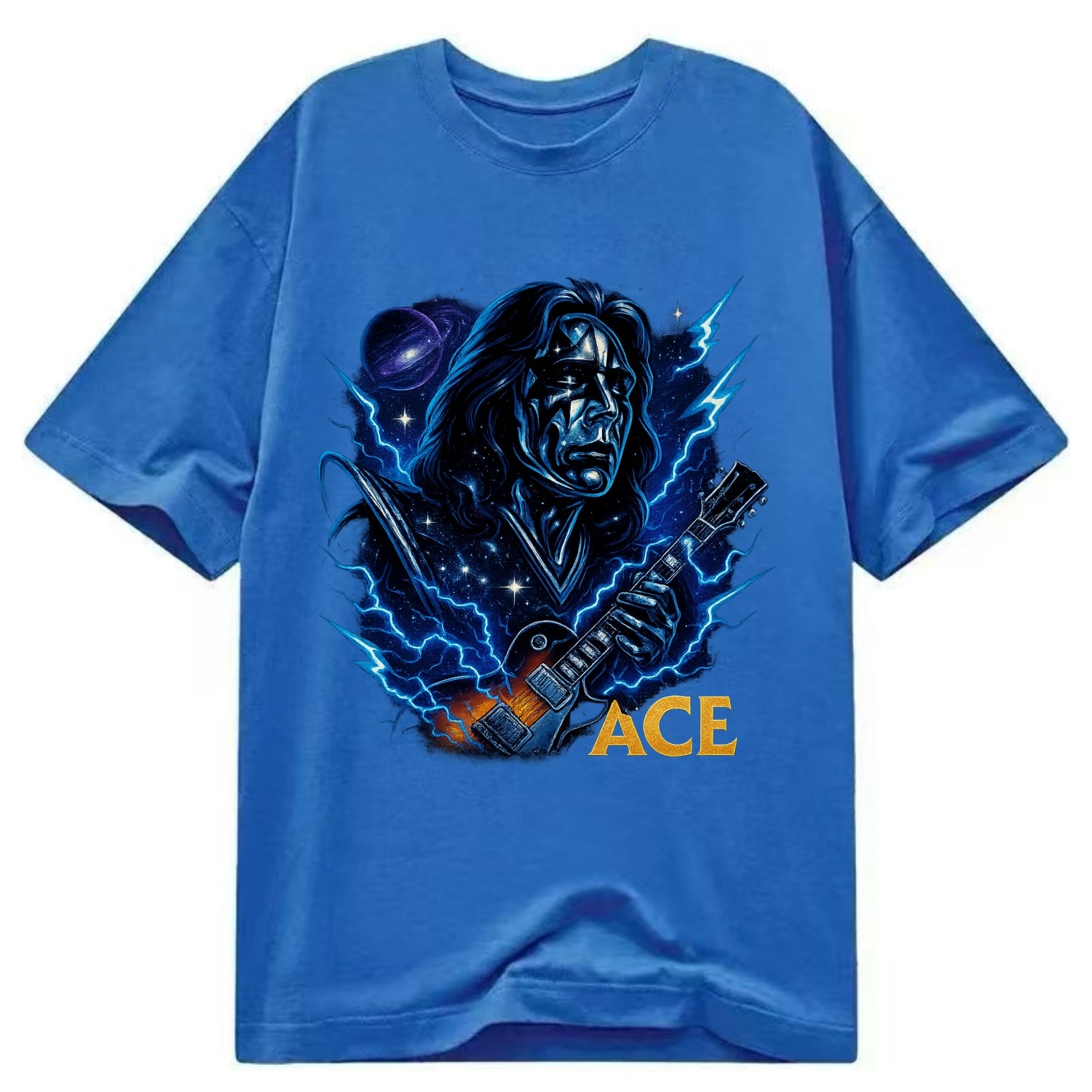 Cosmic Chrome Portrait - Classic T-shirt - Blue