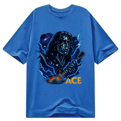 Cosmic Chrome Portrait - Classic T-shirt - Blue