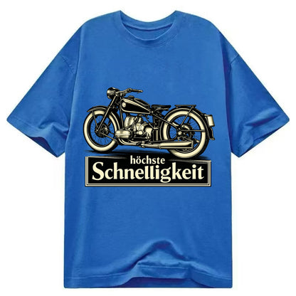 German Speed Motorcycle - Classic T-shirt - Blue