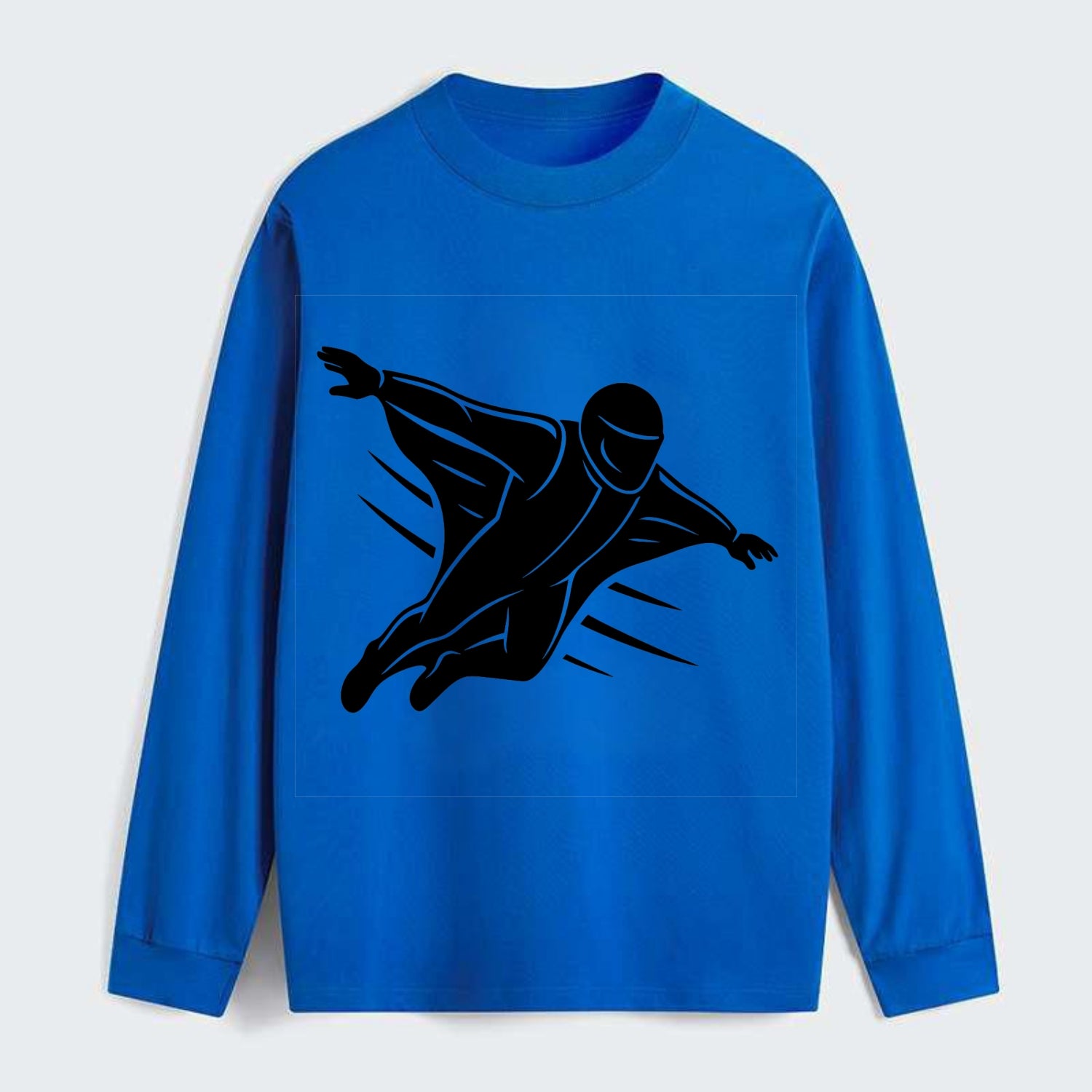 Wingsuit flyer gliding - Classic Long Sleeve Shirt - Blue